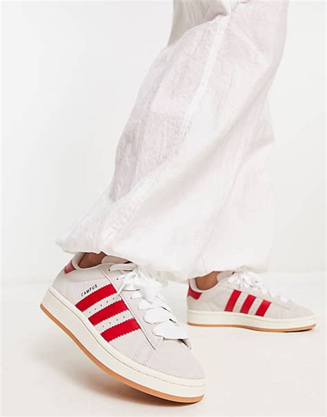 rood wit zwart en grijze adidas schoenen|adidas Campus .